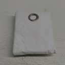 Sun Zero Columbia 2-Pack Thermal Energy Saving 100% Blackout Grommet Curtain Panel Pair, 50" x 63", White