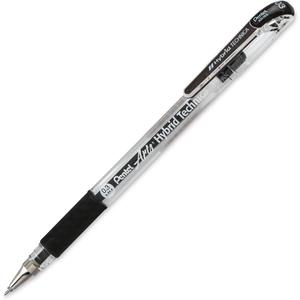 Pentel Arts Hybrid Technica Pen, (0.3mm), Ultra Fine Point, Black Ink, Box of 12 (KN103-A)