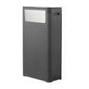 WanWanKa Bathroom Tall Skinny Trash Can with Lid, Waste Basket Fits in Narrow Spaces and Perfect for Commerical Offices,Garbage Can with Press Top,for Home,Bedroom,Kitchen,Living Room.