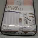 Light Pink Blackout Curtains for Girls Bedroom 84 Inches Length 2 Panels Set, Petty Memory Trained Pleated Soundproof Two Layer Thick Linen Heat Blocking Privacy Decorative Window Drapes 84 Inch Long