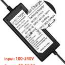 29.4V 2A Fast Battery Charger(3 Plugs) for Electric Scooter, Universal Battery Replacement Charger for 25.2V Li-Batteries