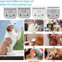 VALLNEIsize 40/30 Detachable Pet Dog Grooming Ceramic Blades Compatible with Oster A5,Wahl KM10 Series Clipper,Cut Length 1/100 to 1/50 in,2 Count