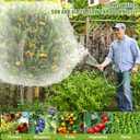 4PCS Bird Netting 6.6x8.2FT Tree Net Mesh Bag with Drawstring Garden Insect Netting Pest Barrier Blueberry Netting Plant Row Cover White Mosquito Net for Fruit/Flower/Vegetables