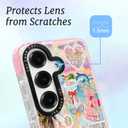 for Samsung Galaxy S24 FE Case, Coastal Life Pattern, Military-Grade Drop Protection, Pink Paradise Soft Slim TPU Protective Cover with Camera Protection for Girls