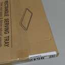 VERTORGAN Acacia Wood Serving Tray,15.8x9.8 Inch Decorative Trays Platter for Coffee Table,Living Room,Bar,Party,Mini Charcuterie Boards Cheese Board,Home Decor