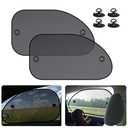 2 Pack Universal Car Window Shade, Cling Sunshade - Sun, Glare and UV Rays Protection for Your Child - Baby Side Window Car Sun Shades, Blocks Over 98% of Harmful UV Rays