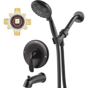 WRISIN Oil Rubbed Bronze Tub Shower Faucet Set