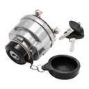 Ignition Key Switch, 5 Terminals Ignition Switch Replacement for Ford New Holland Shibaura Tractor 1000 1100 1110 1200 1210 1300 1310 1500 1510 1600 1700 1710 1900 1910 2110 35 45 55 65 Skid Steer