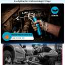 Seesii Mini Grease Gun 3 oz, 4000 PSI Portable Small Grease Gun Kit with Upgraded Air Bleed Valve for Easy Priming, Works with Cartridge & Bulk Grease, 4 Reinforced Couplers for Automotive, Marine
