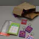 JOYIN 36 Pcs Valentines Day Tic-Tac-Toe Keychain with Greeting Cards, Valentines Keychains for Boys Girls, School Classroom Exchange Prizes for Kids