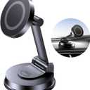 Tophot for MagSafe Car Mount, Car Phone Holder for Dashboard, 360 Rotatable Magnetic Phone Holder for Cars, Strong Adhesive, Sturdy Metal Mount, Compatible with iPhone Samsung