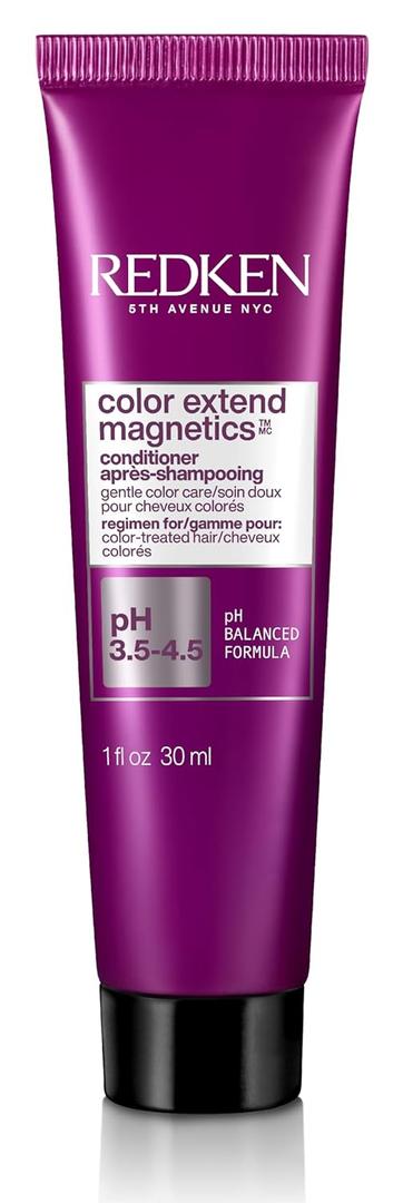 Redken Color Extend Magnetics Conditioner For Color-Treated Hair - Protects Color & Adds Shine, With Amino Acid, Sulfate-Free Conditioner (1 Fl Oz (Pack of 1))
