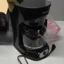 Mueller 12-Cup Drip Coffee Maker - Borosilicate Carafe, Auto-Off, Reusable Filter, Anti-Drip, Keep-Warm Function, Clear Water Level Window Coffee Machine, Kitchen Essentials & Accessories (Black)