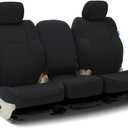 Coverking Custom Fit Seat Cover Designed for Select Ram Models: 1 Row, Neoprene Fabric, Solid Black