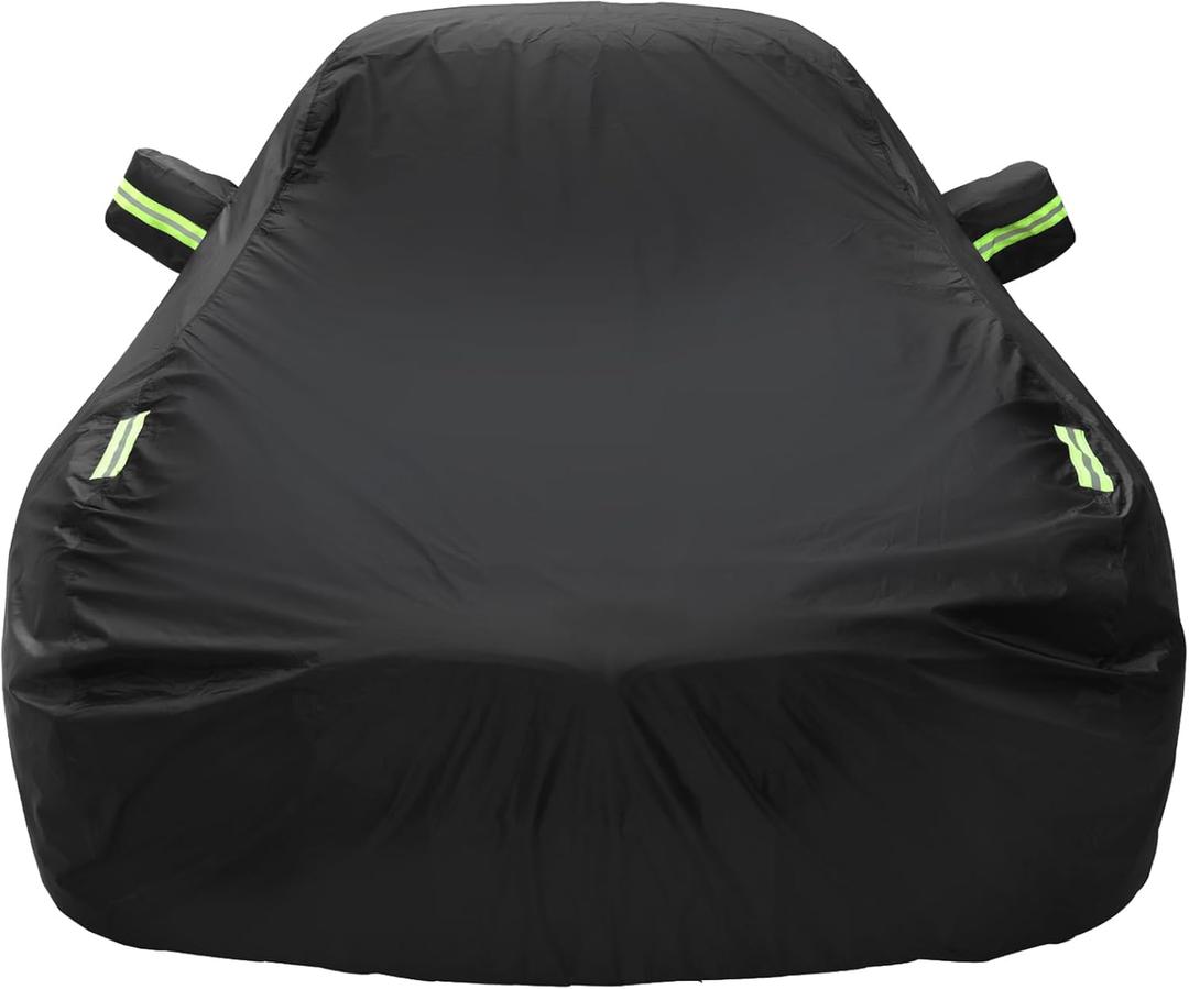 Car Cover Compatible with BMW 3 Series 2004-2025 Sedan, Coupe, Cabriolet 320i 328i 328d 330i 330e M340i M3 340i 335i Car Cover Waterproof All Weather Outdoor Full Car Covers Rain Protection (Compatible with BMW 3 Series Sedan/ 4 Series)