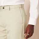 Amazon Essentials Men's Classic-Fit Expandable-Waist Flat-Front Dress Pant (Beige, L)