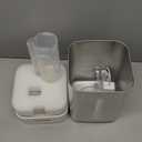 4.6L/1.2Gal Stainless Steel Humidifier for Bedroom, Top Fill Ultrasonic Cool Mist Humidifier Dishwasher Safe, Ultra-Low Noise, Sleep Mode, Humidifiers for Baby Nursery, Office & Indoor Plants