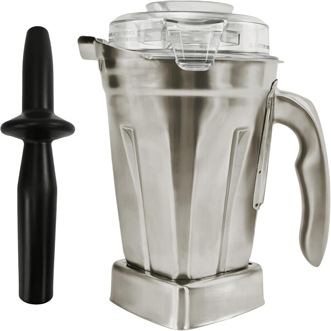 Stainless Steel Container 48oz,Replace for 5000 5200 6300 6500 7500 E310 E320 Pro 200 500 750 vm0101 vm0197, Compatible with C/G-Series Explorian Commercial Ropel Series