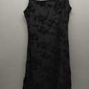 Milumia Women‘s Summer Mini Dress 90s Boho A Line Mesh Short Dresses (Black, M)