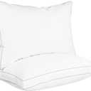 Utopia Bedding Bed Pillows for Sleeping Queen Size (White), Set of 2, Cooling Hotel Quality, Gusseted Pillow for Back, Stomach or Side Sleepers
