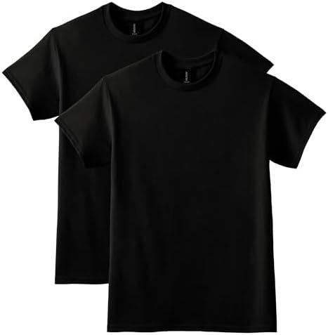 Gildan Unisex DryBlend Style G8000, Multipack T-Shirt, Black (2-pack), Large