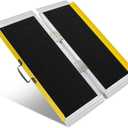 Portable Wheelchair Ramp 3FT, Foldable Door Ramps for Wheelchairs, 36" L x 31.5" W, Aluminum Ramp with Non-Slip Surface, Wheelchair Ramps for Home Steps, Stairs, Doorways, Curbs, 800LBS Capacity