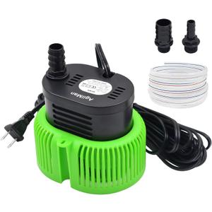Pool Cover Pump above Ground - Submersible Water Sump Pump Swimming Water Removal Pumps, with Drainage Hose & 25 Feet Extra Long Power Cord, 850 GPH inGround, 3 Adapters (Green)