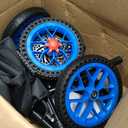 Succu All Terrain Knee Scooter for Adults for Foot Injuries, 11" PU Wheels,  Shiny Blue
