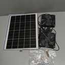 5 Inch Solar Powered Fan, Solar Exhaust Intake Fan Kit, IPX7 Waterproof Dual Fans with 13Ft On/Off Switch Cable, Cooling Ventilation for Greenhouse, Chicken Coop, Shed, Dog House, Outside