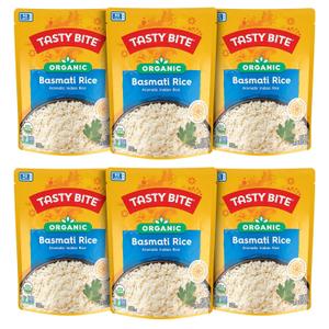Tasty Bite Organic Basmati Rice, 8.8 Ounce, Pack of 12, Ready to Eat, Microwavable, Vegan, Gluten-Free (EXP 10/31/27)