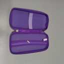 Elonbo Carrying Case for Texas Instruments TI-84 Plus CE/TI-84 Plus/TI-83 Plus/TI-83 Plus CE Color Graphing Calculator, Extra Mesh Pocket Fits Charging Cable Charger Manual,Purple+Inside Purple