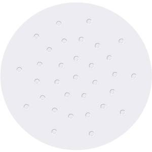 Perforated Air Fryer Liner, Set of 100, 7 Inch Round Steaming Basket Liner/Bamboo Steamer Paper/Parchment Paper for Air Fryer, Steaming Basket, Bun Dumpling Steamer and More (White)