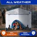 Fanpat Instant 10x10 Canopy Sidewalls for Pop Up Canopy, Waterproof UV Protection Fabric, 4 Packs Sidewalls with Zipper Door for Outdoor Events, Gray(4PCS Sidewalls Only, Canopy Tent Not Included)