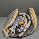 Blissful Diary Baby Play Gym Mat, Tummy Time Activity Mat with 6 Detachable Toys for Stage-Based Sensory & Motor Skill Development, Easy to Install & Clean, Baby Essentials Gift, Sandy Beige