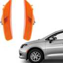 JOLONG Front Pair Side Marker Bumper Reflector Lights For Chrysler Pacifica 2017-2023 Signal light compatible with 68229423AA 68229422AA CH2550135 CH2551135