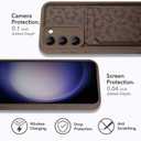 MOWIME Compatible with Samsung Galaxy S23 Plus Case with Card Holder, Cheetah Print Shockproof Soft TPU Protective Case Women Girls, Anti Scratch Wallet Case for Galaxy S23 Plus 6.6 Inch, Brown
