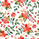 Red Green Floral Wallpaper Peel and Stick Botanical Leaf Flower Wallpaper for Bedroom Laundry Room Walls Removable Red Decorative Floral Contact Paper for Cabinets Drawers