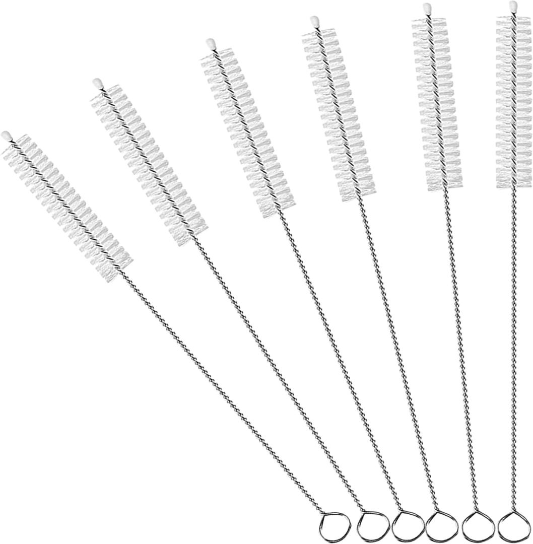 10 x Straw Cleaner Brush Extend 10-Inch, Straw Brush with PA6 Nylon Bristles and Flexible Wire for Baby Bottles, Sippy Cups, Reusable Straws & Sport Water Bottles,6-Pack.