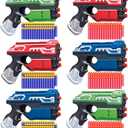 POKONBOY 5 Pack Blaster Toys Guns for Boys Fit for Nerf Bullets, Toy Guns with 160 PCS Refill Foam Darts for Boys Girls Hand Gun Toys for 6+ Year Old Kids Party Favors Birthday