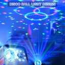 Fog Machine, Smoke Machine with Disco Ball Lights, 600W and 4000CFM with 13-Color LED Effects, Wired And Wireless Remote Controls, Ideal for Indoor, Outdoor, Halloween, Wedding, and Parties