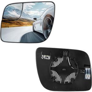 Driver Left Side Heated Mirror Glass BB5Z17K707 BB5Z17K707A Compatible With Ford Explorer 2011 2012 2013 2014 2015 2016 2017 2018 2019, Left Side Rearview Mirror Flat Glass with Backing Plate