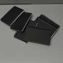 Jutom 6 Pcs Small Graph Paper Pads Notebook Mini Spiral Notebooks Grid Paper 3 x 5 Inch Pocket Notepads 120 Pages Mini Notepads for Office School Work Math Meeting (Black)