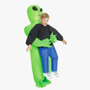 Morph Kids Inflatable Alien Costume, Blow Up Alien Outfit for Children, Halloween Costumes for Kids, One Size