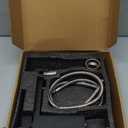 KENES Matte Black Single Handle Bathroom Sink Faucet, Stainless Steel Vanity Faucet for Bathroom Sink, with Pop Up Drain Stopper & Water Supply Hoses LJ-9031-2 (Short)