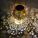 Patio Lawn Spherical Skeleton Projection Lamp Metal Butterfly Dragonfly Hummingbird Lights