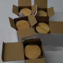 Recceng 5 Pack Glass Jars with Bamboo Lids and Spoons for Loose Leaf Tea Storage, 17 OZ Glass Overnight Oat Container with Lid and Scoop, Glass Canister Set as Tea Container for Loose Leaf Tea Holder