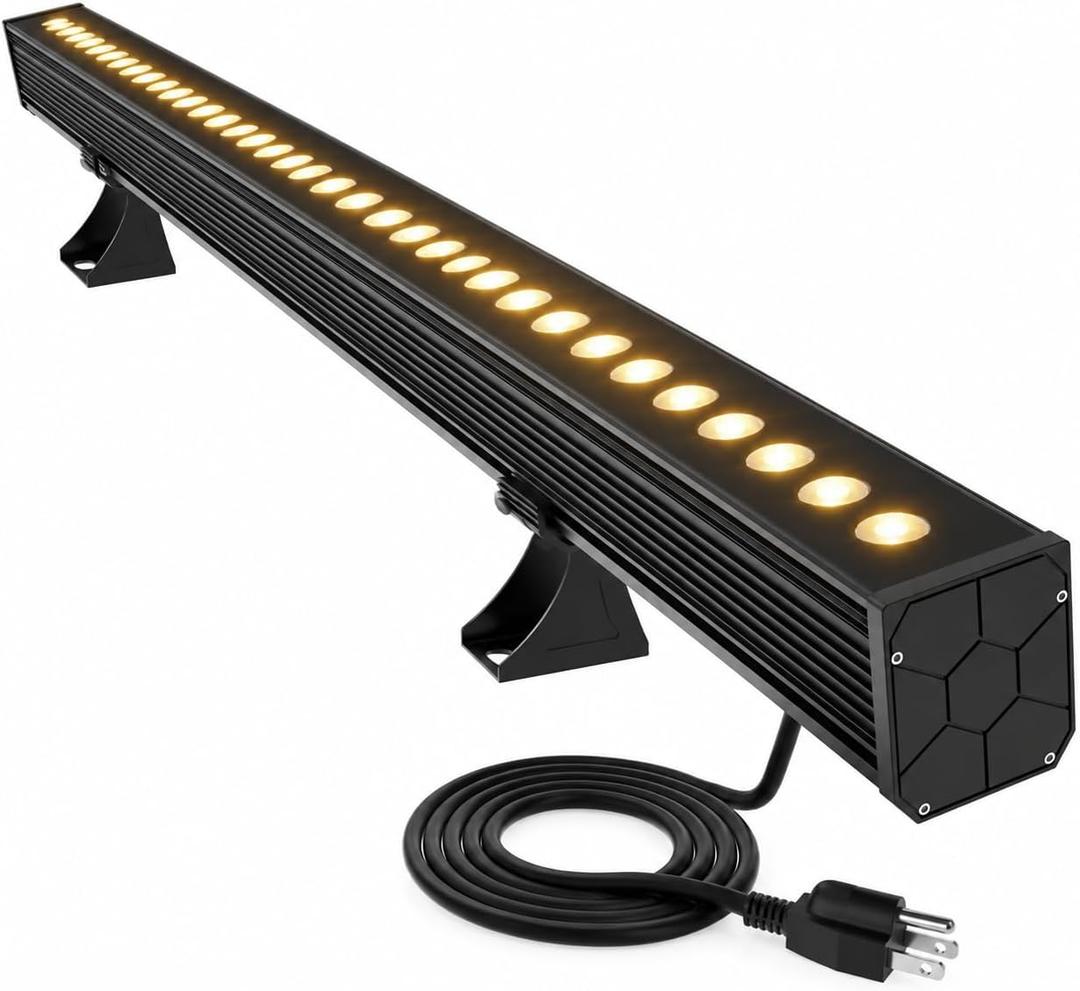 LED Wall Washer Light 36W 3000K Warm White 40in 4800LM Linear Bar