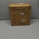 Cesun Small Bathroom Trash Can with Lid Soft Close, Step Pedal, 6 Liter / 1.6 Gallon Stainless Steel Slim Garbage Can for Bedroom, Diaper Waste Basket with Removable Inner Bucket (White)