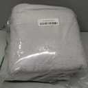 GLAMBURG Ultra Soft 8 Piece Towel Set - 100% Pure Ring Spun Cotton, Contains 2 Oversized Bath Towels 27x54, 2 Hand Towels 16x28, 4 Wash Cloths 13x13 - Ideal for Everyday use, Hotel & Spa - Light Grey