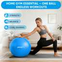 APEXUP Yoga Ball Exercise Ball Anti Slip Heavy Duty for Fitness, Balance & Core Workout, Balance Training, Pregnancy & Physical Therapy, 5 Sizes, XL 75cm